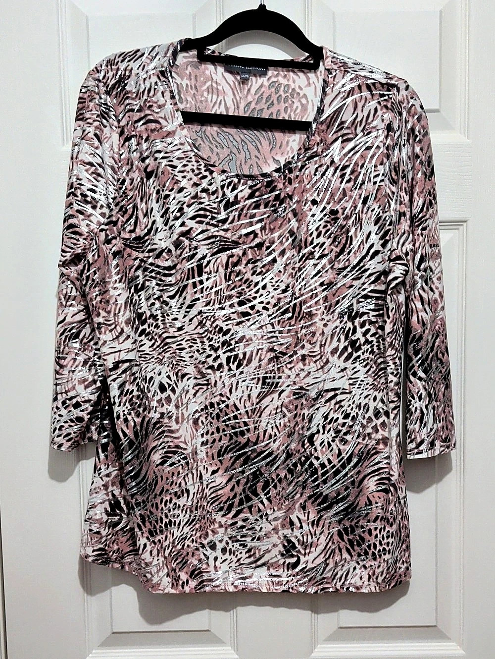 Northern Reflections Animal Print Tunic Pink & Black